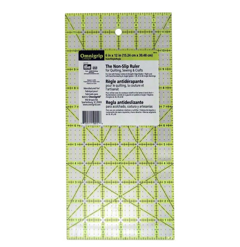 Omnigrid Omnigrip by Omnigrid Non-Slip Ruler, 6" x 12" - Image 4